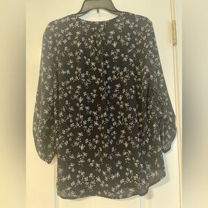 41 Hawthorn Navy Blue Floral Blouse